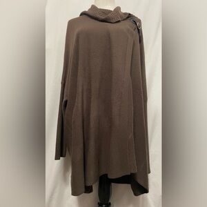 Napa Valley Women’s Sweater Wrap Shawl Brown Size L/XL